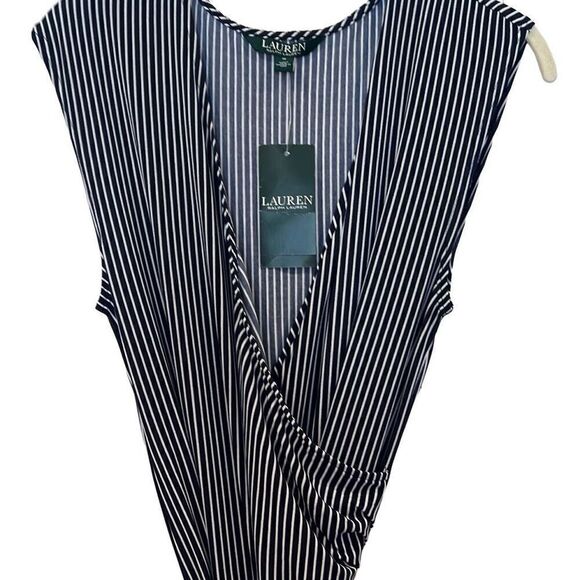 Lauren Ralph Lauren Pants - Lauren Ralph Lauren Navy & White striped jumpsuit sz.M NWT